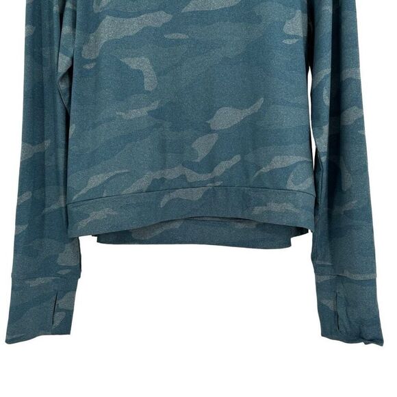 Spyder Camo Hoodie Pullover Long Sleeve Top Blue Large - Picture 4 of 9